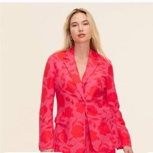Kate Spade XS Floral Pink Women's Blazer